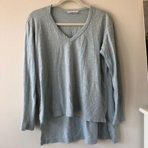 Wilt light blue longsleeve high-low shirt
